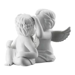 Rosenthal Engelfiguren|Engelpaar mit Blumenkranz