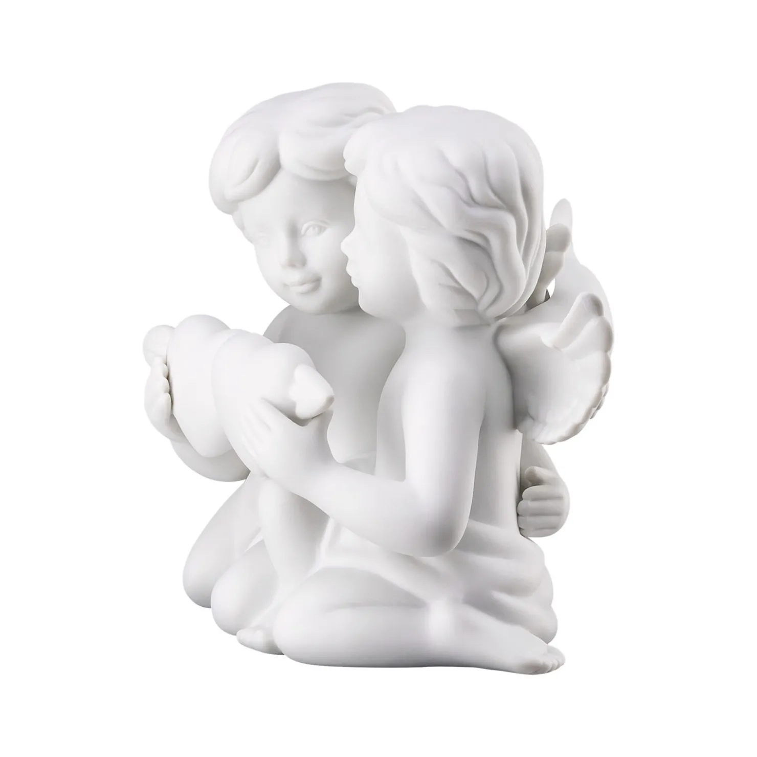 Rosenthal Engelfiguren|Engelpaar mit Herz