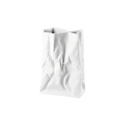 Rosenthal Kleine Vasen|Weiße Vasen|Tütenvase 18 cm