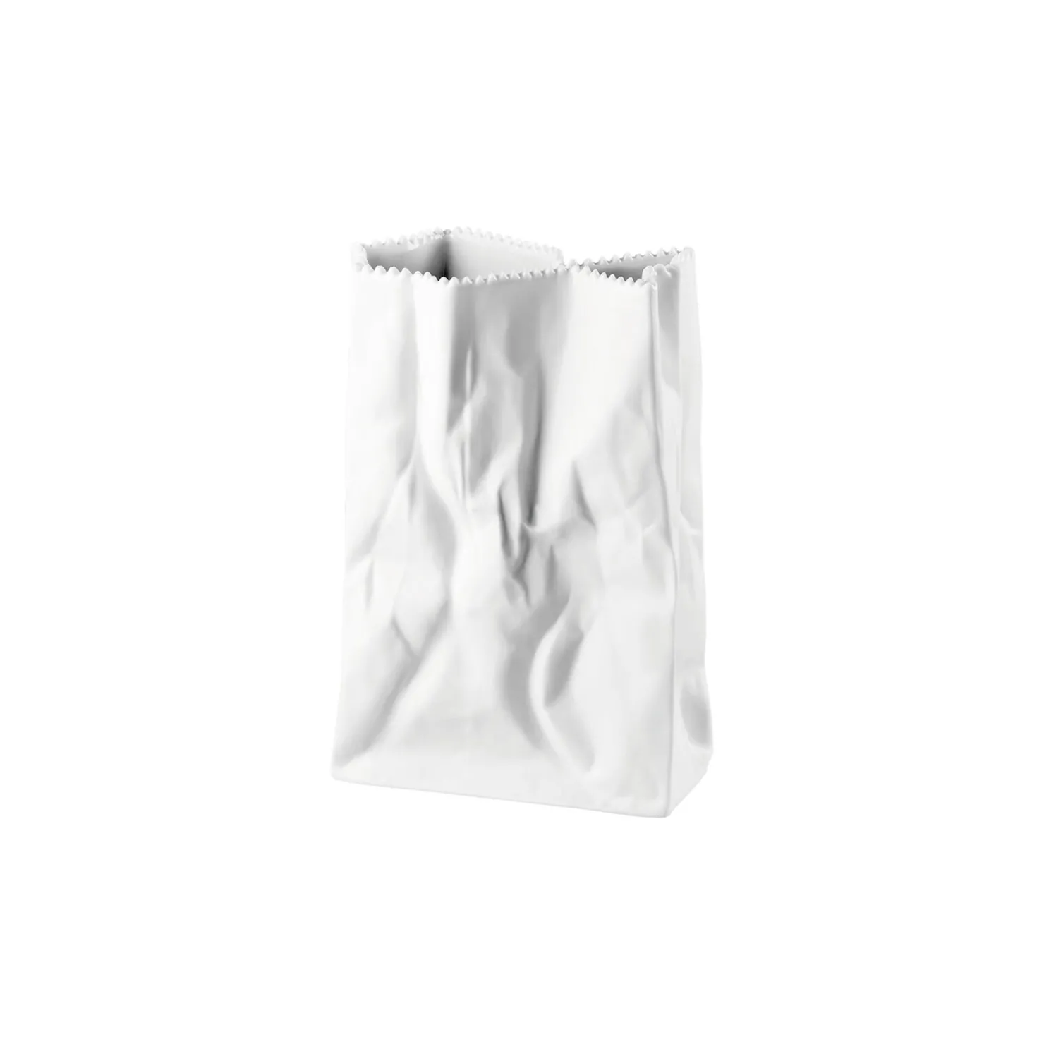 Rosenthal Kleine Vasen|Weiße Vasen|Tütenvase 18 cm