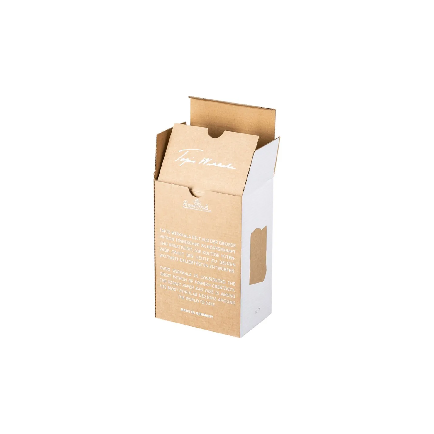 Rosenthal Kleine Vasen|Weiße Vasen|Tütenvase 14 cm