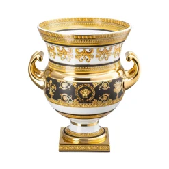 Versace Große Vasen|Vasen Gold|Vase auf Fuß 33 cm