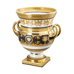 Versace Große Vasen|Vasen Gold|Vase auf Fuß 33 cm