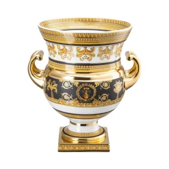 Versace Große Vasen|Vasen Gold|Vase auf Fuß 33 cm